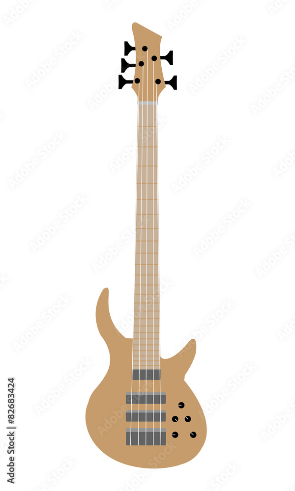 Naklejka premium Electric guitar base