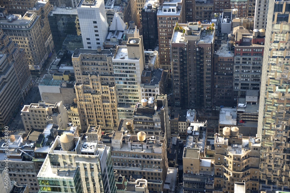 Fototapeta premium vue sur les toits de New-York