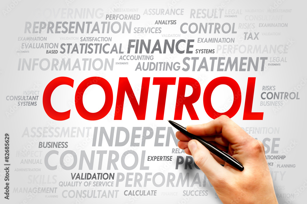CONTROL word cloud, business concept CONTROL word cloud, business concept