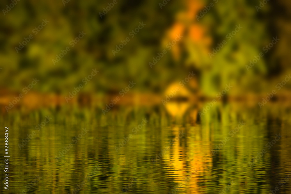 Autumn water reflection Autumn water reflection