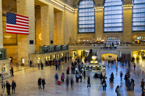 Grand Central Station Travelers in New York City photo