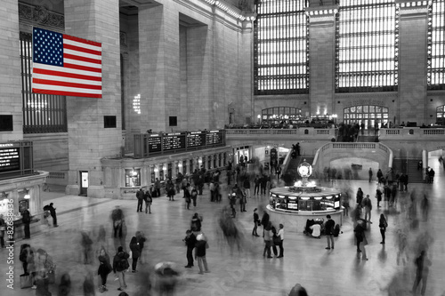 American Flag in Grand Central Station, New York City