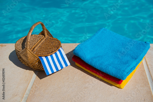 Towels at the swimming pool