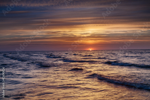 Sunset over the Baltic Sea