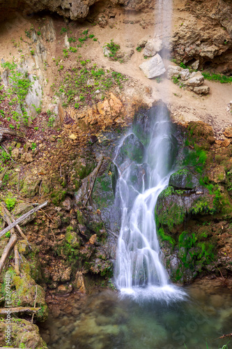 Waterfall in summer near Lillafured