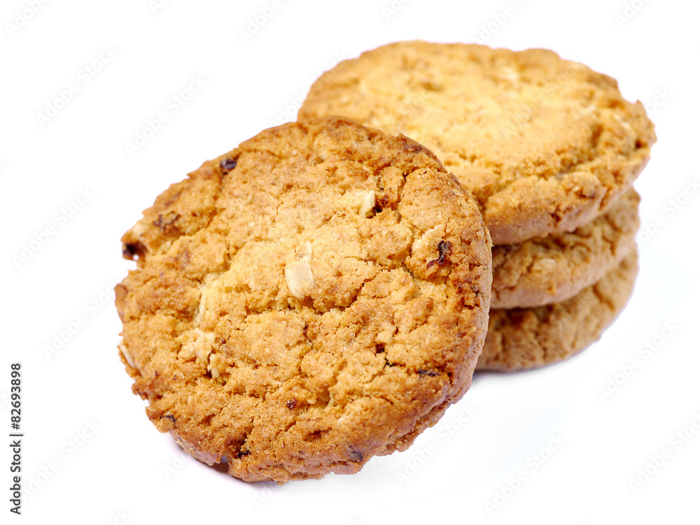 Cookies on a white background. Cookies on a white background.