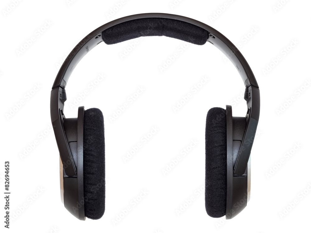 Unbranded headphones isolated on a white background Unbranded headphones isolated on a white background