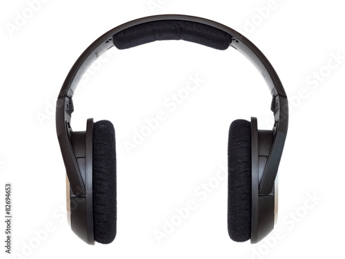 Unbranded headphones isolated on a white background