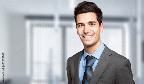 Handsome young businessman
