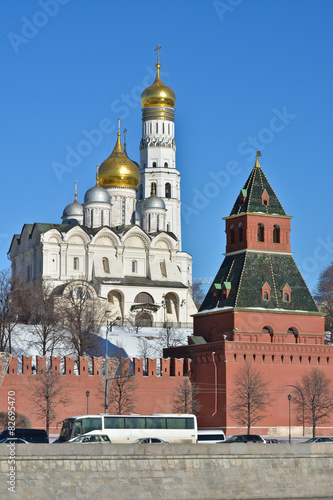 Domes of the Kremlin churches.