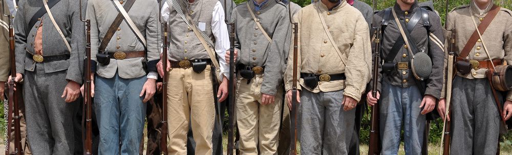 Confederate uniforms - American Civil War 1861-1865 Stock Photo | Adobe  Stock