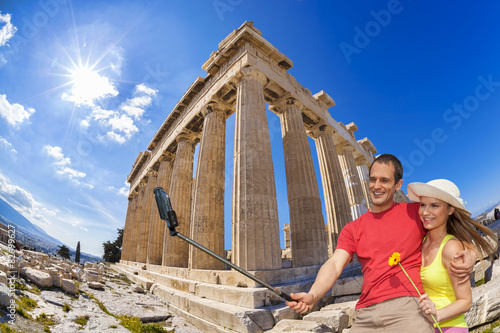  Selfie on Acropolis in Athens, Greece