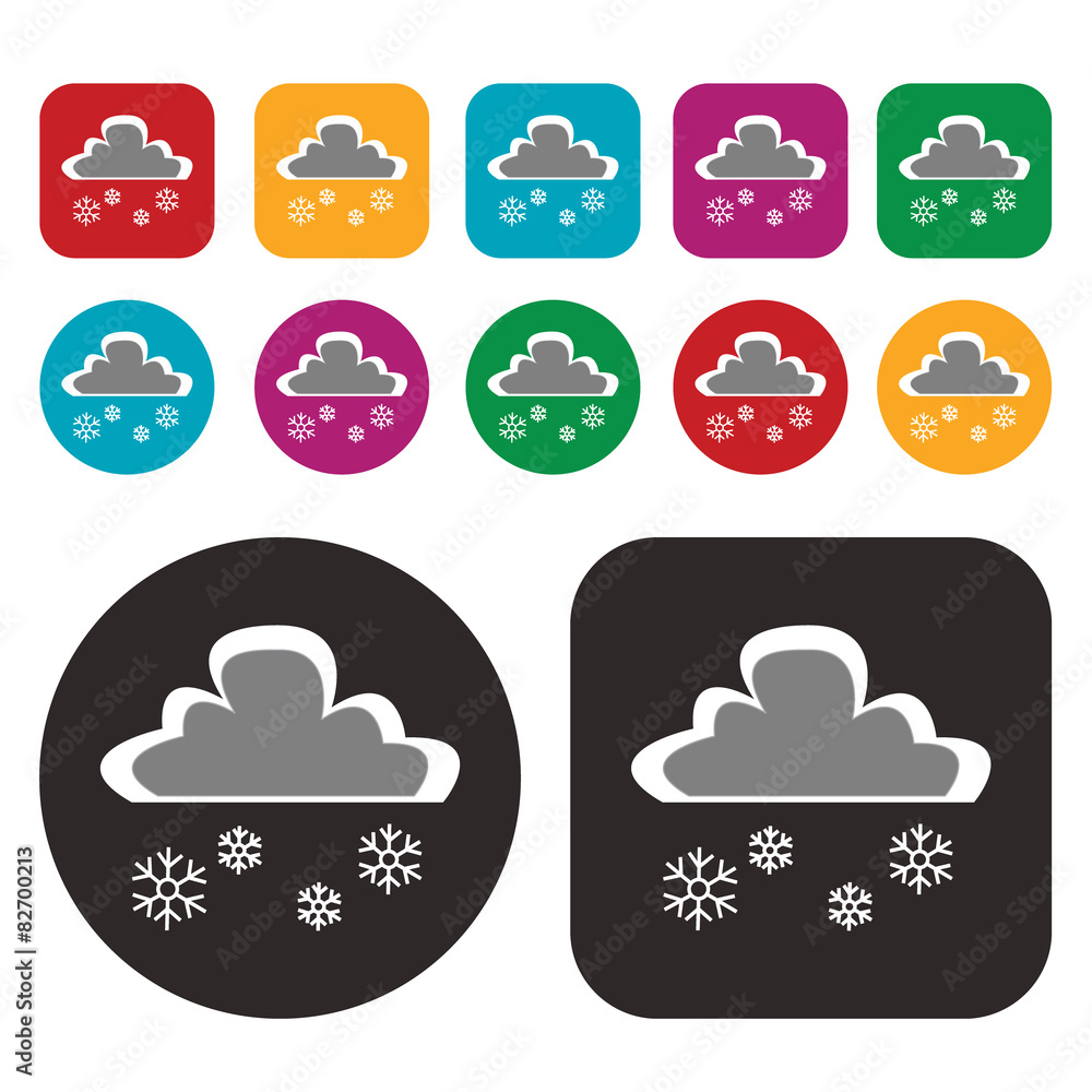 Snow icon. Winter Snow icon. Winter