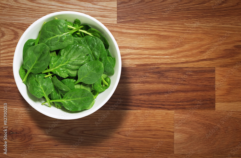 Spinach leaves in bowl Spinach leaves in bowl