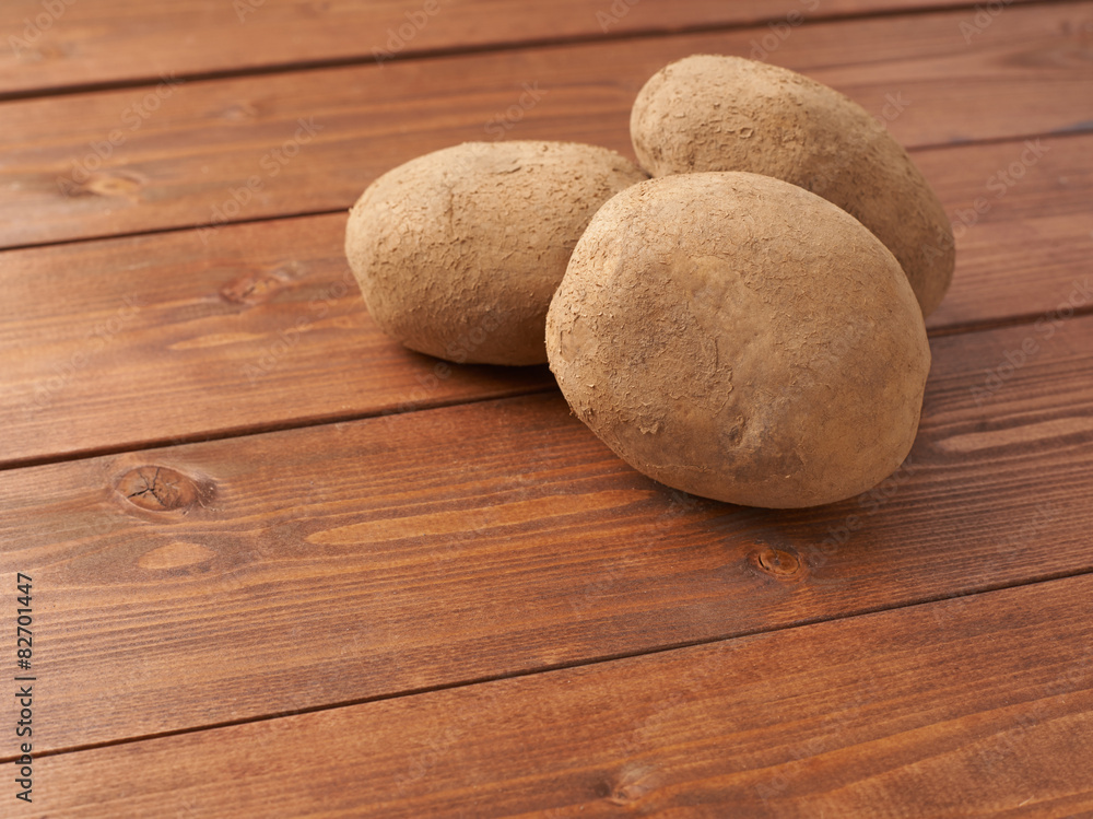 Pile of brown potatoes composition Pile of brown potatoes composition