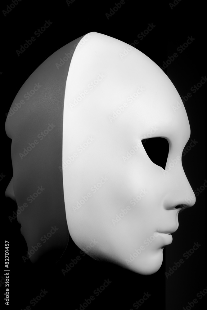 White mask for human face White mask for human face