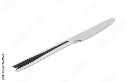 Stainless steel kitchen knife isolated