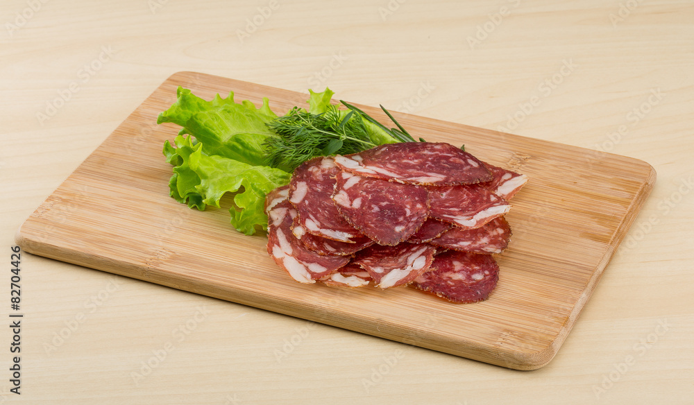 Sliced salami Sliced salami