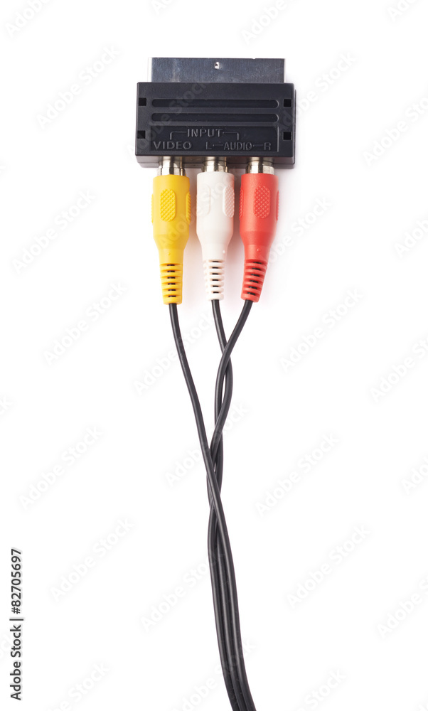 Composite video RCA cable connector Composite video RCA cable connector