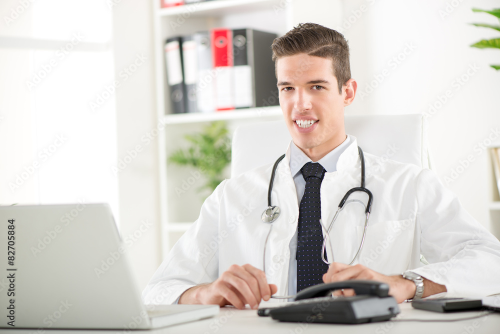 Portrait Of A Handsome Doctor Portrait Of A Handsome Doctor