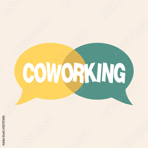 Icon of speak. Vector symbol of co working.