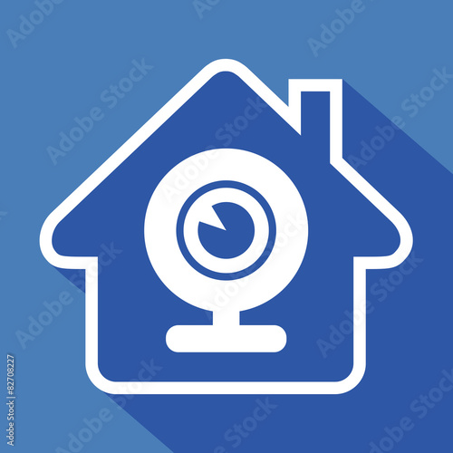 Logo maison et caméra.