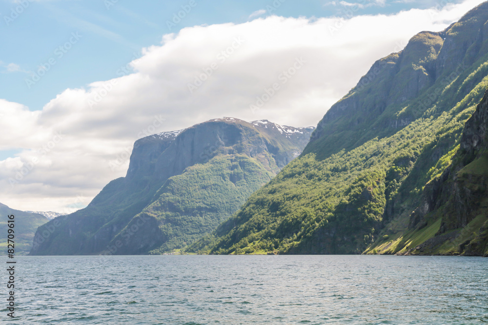 Mountain in the Sognefjord, Norway