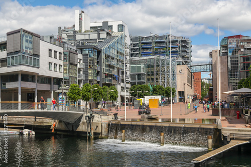 Modern buildings, Aker Brygge district, Oslo, Norway