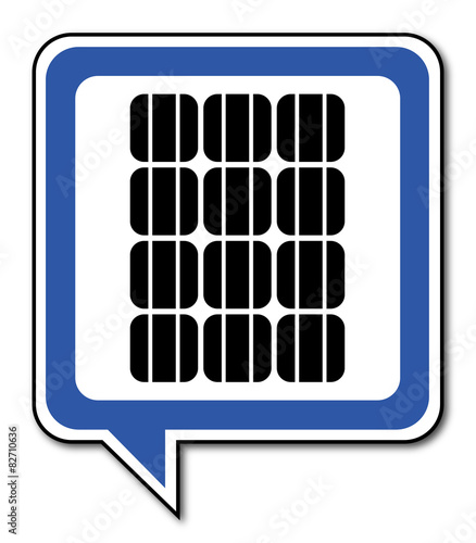 Logo panneaux solaires.