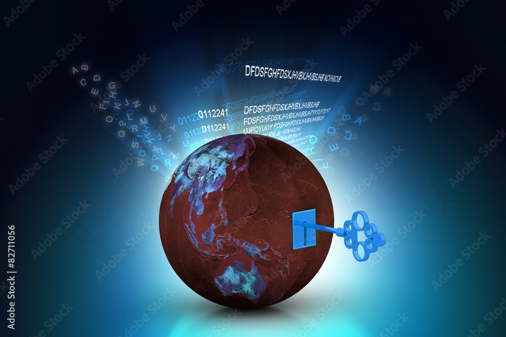 Fototapeta premium Key of the world