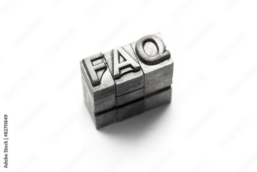 FAQ, FAQs, frequently, frequent, ask, question, letterpress FAQ, FAQs, frequently, frequent, ask, question, letterpress