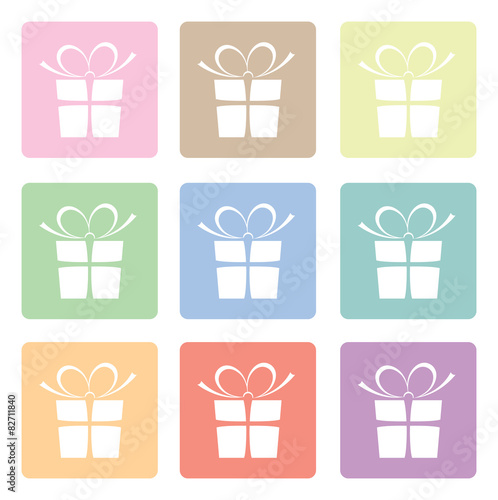 present silhouette set