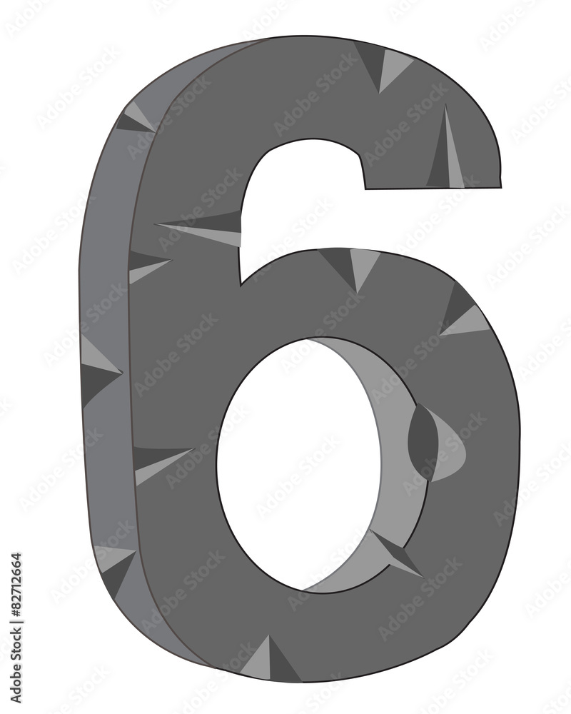 Numeral six Numeral six
