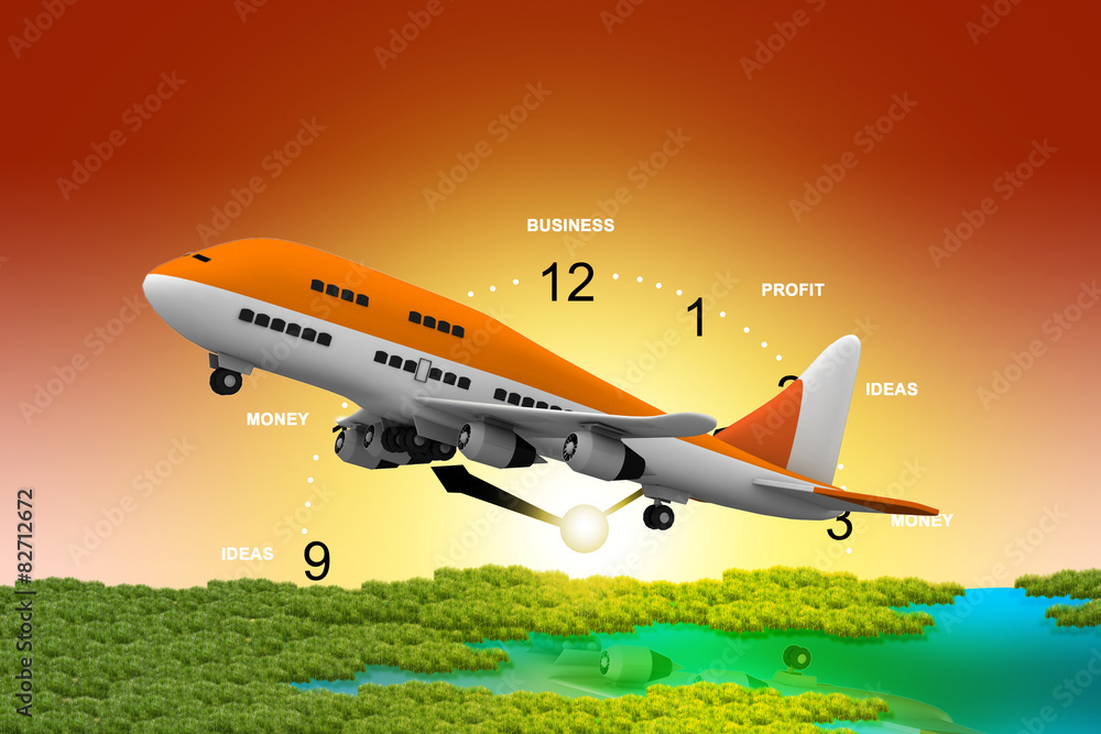 Fototapeta premium 3d multi use air plane