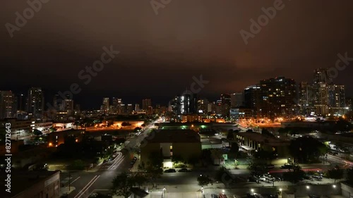 Wallpaper Mural Time-lapse  of San Diego California at night Torontodigital.ca