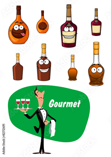 Wine steward and alcoholic drinks collection