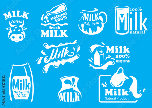 Dairy and milk produsts and symbols