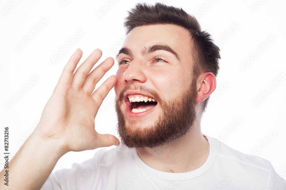 Obraz premium young bearded man