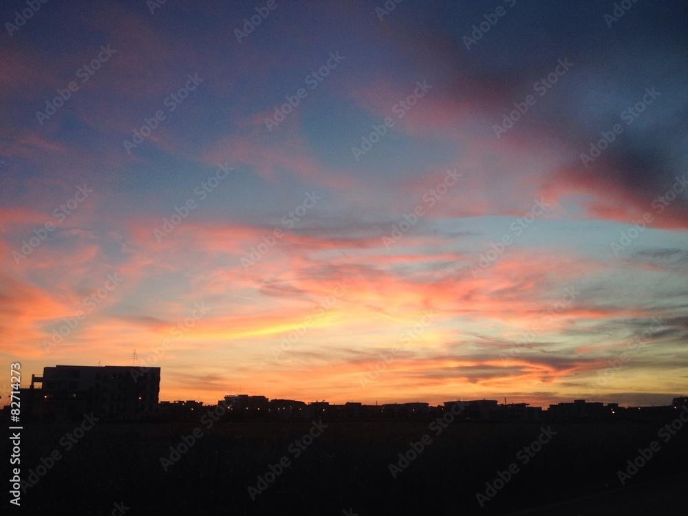 Città al tramonto - Lecce