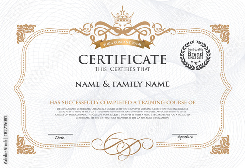 ertificate Design Template.