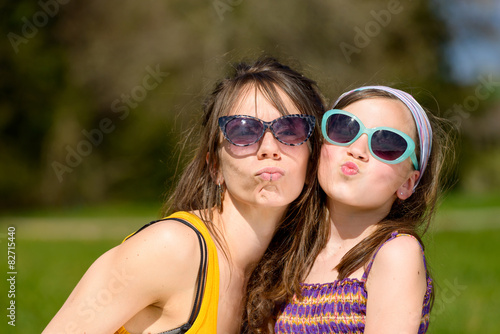 portrait of a mother and daughter