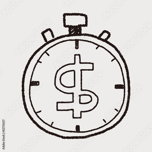 time is money doodle