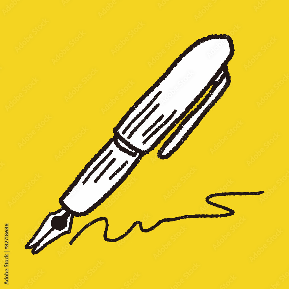Obraz premium doodle pen