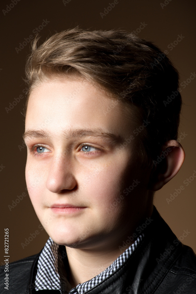 portrait of handsome appealing young man portrait of handsome appealing young man