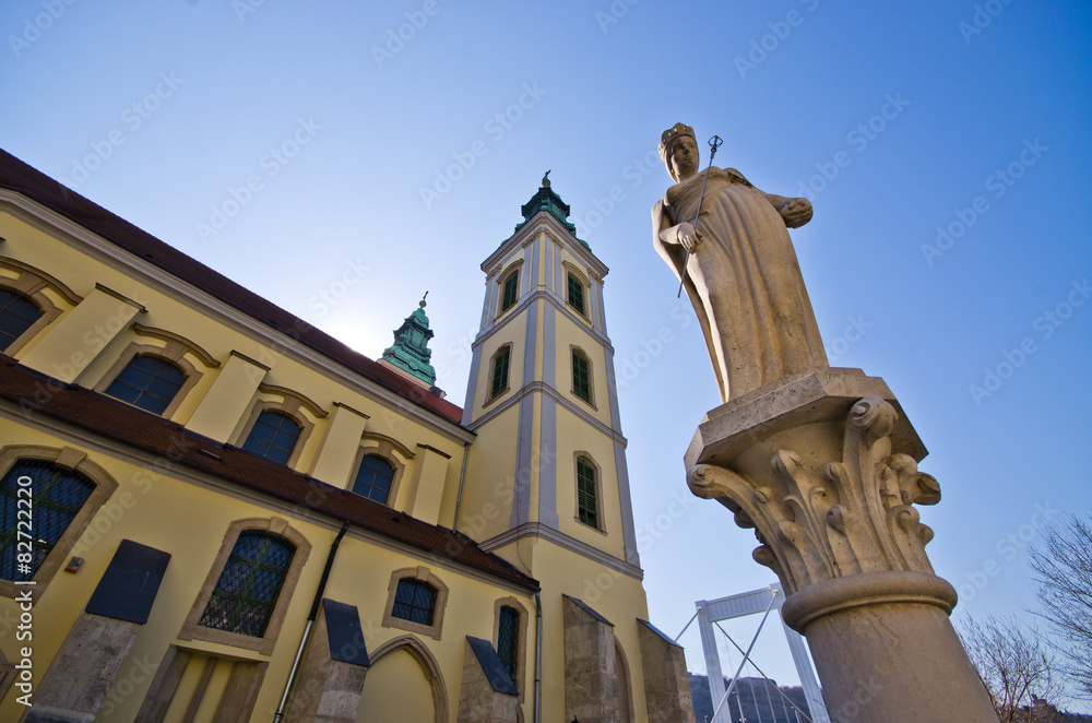 Belvarosi plebaniatemplom church in Budapest - Hungary