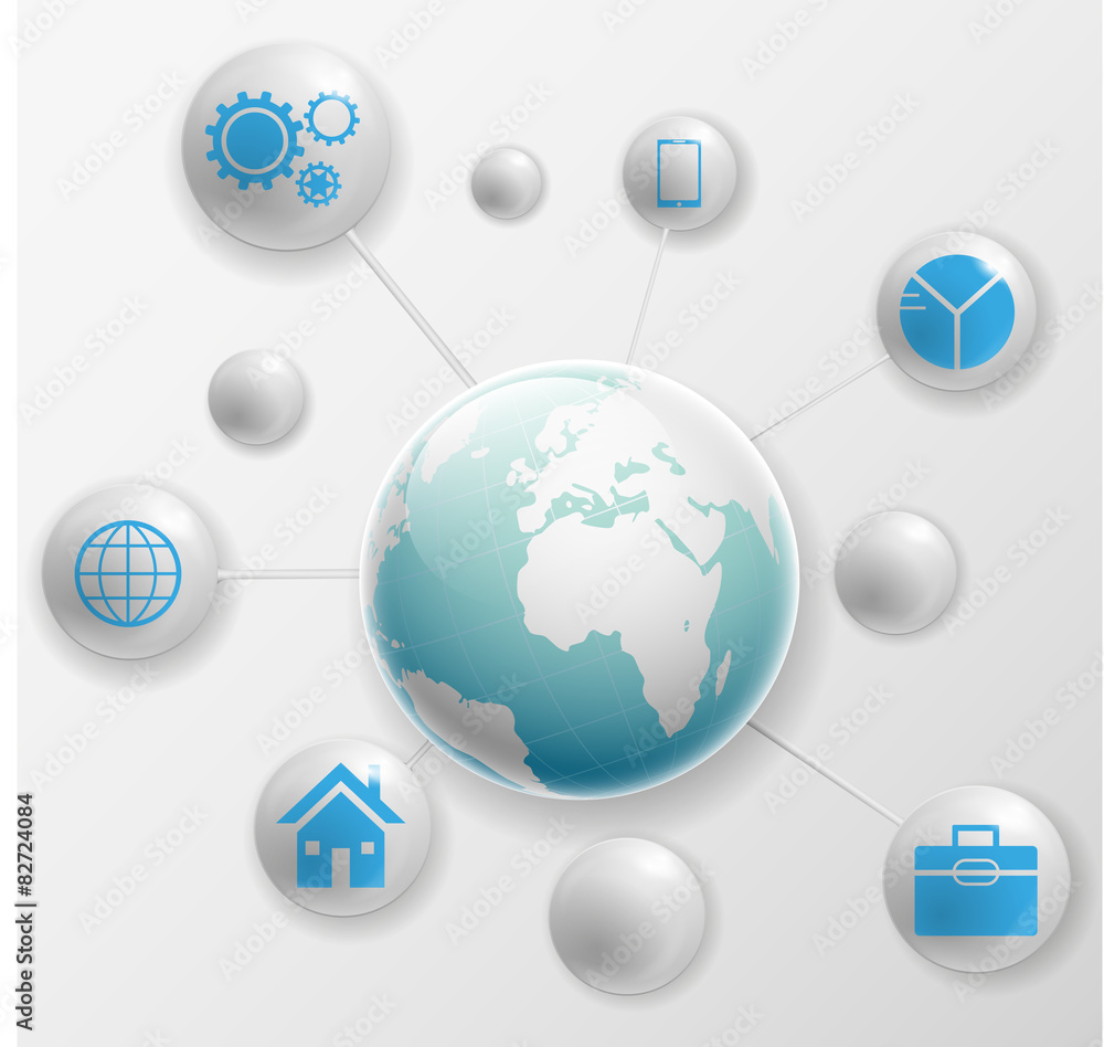 Social media network connection and communication in the global Social media network connection and communication in the global