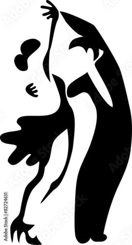 stylized latin dancers