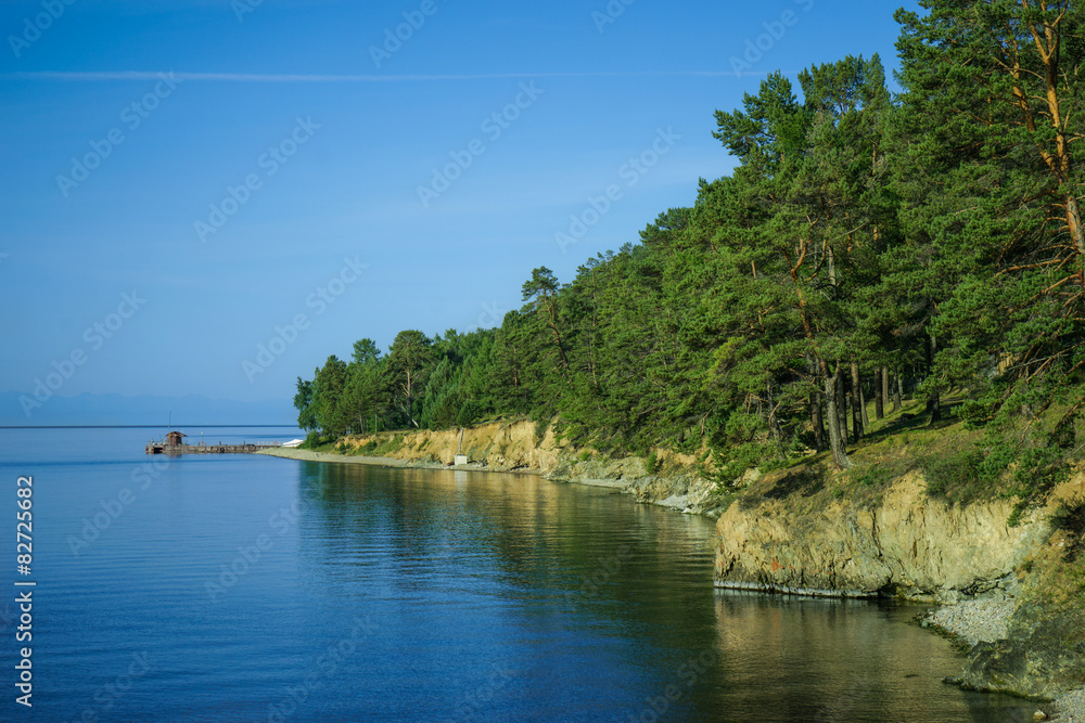 Baikal lake coast