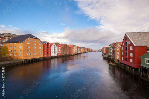 Trondheim cityscape Norway