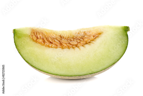 melon fruit on white background